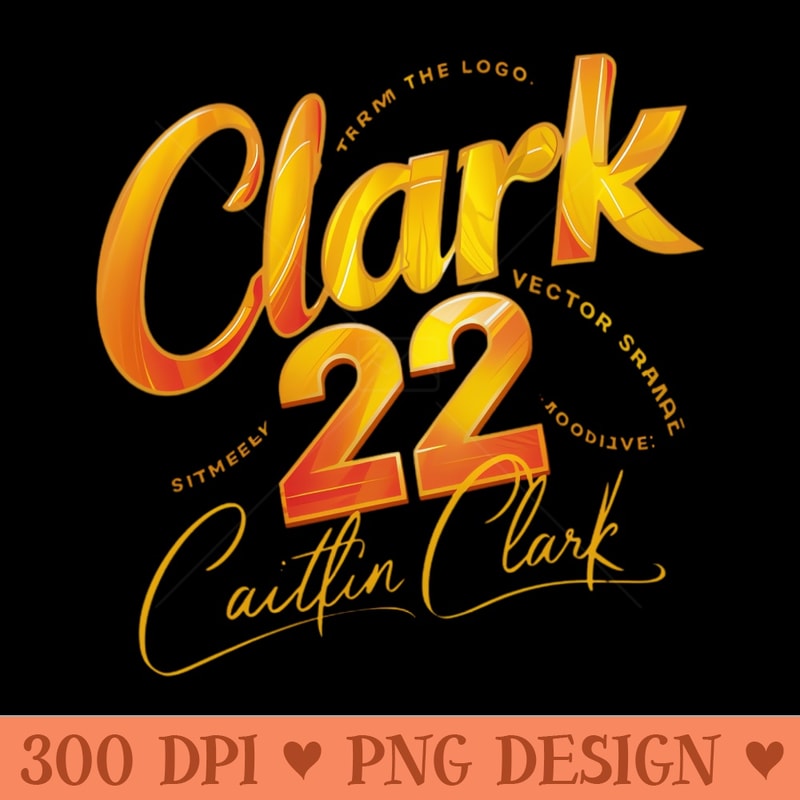 Clark 22 From the logo - Sublimation graphics PNG - Premium Quality PNG Artwork