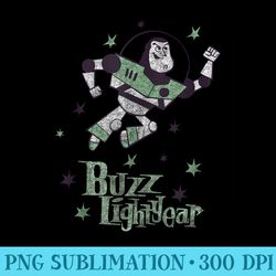 disney pixar toy story vintage retro buzz lightyear stars - high quality png files