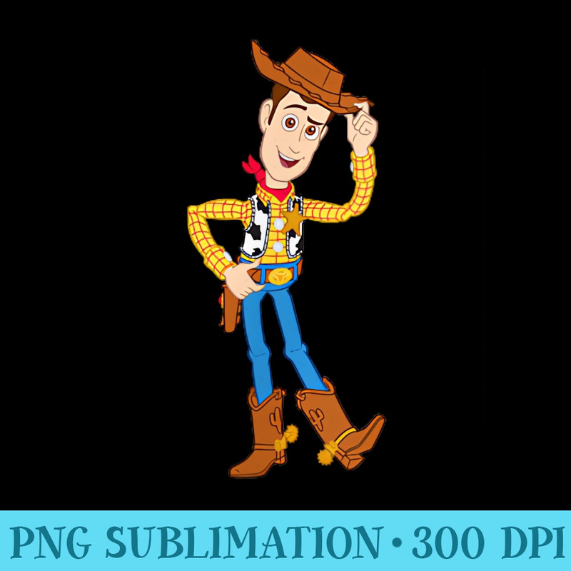 Disney Pixar Toy Story Woody Portrait Left Chest Pocket - PNG Clipart Download - Perfect for Sublimation Mastery