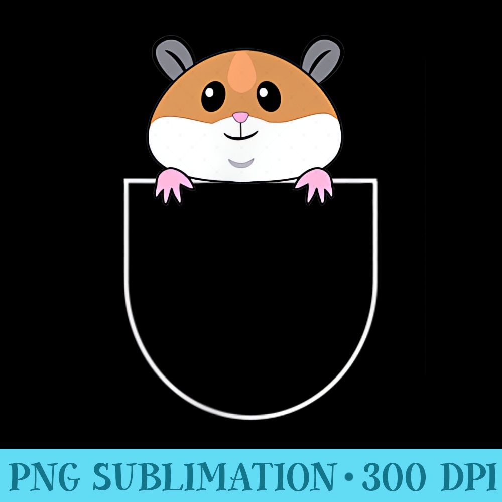 Hamster in Faux Pocket - Shirt Print PNG - Add a Festive Touch to Every Day