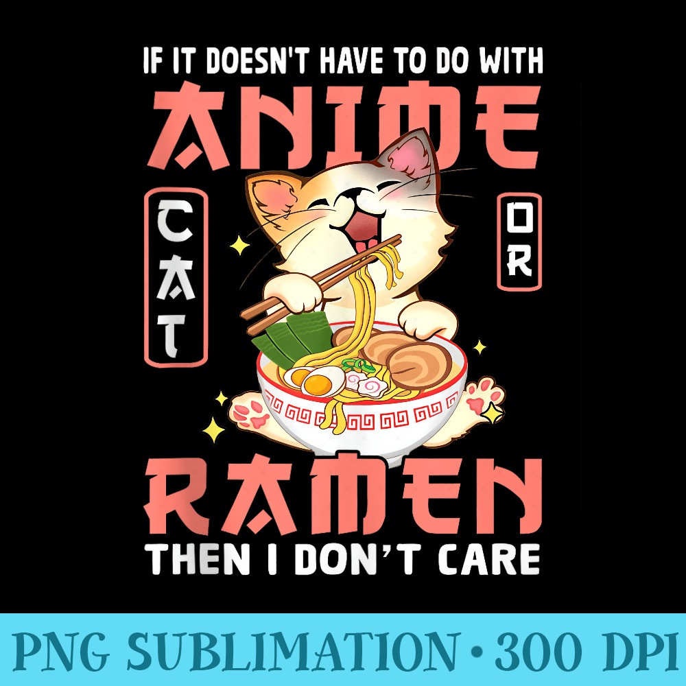 Cat Ramen Bowl Anime Japanese Noodles Kawaii Neko Girls n - PNG Clipart Download - Transform Your Sublimation Creations