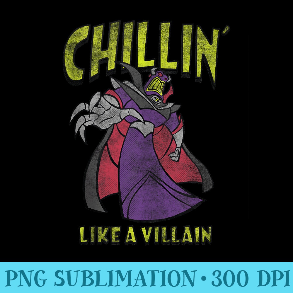 Disney Pixar Toy Story Zurg Chillin Villain - Sublimation designs PNG - Limited Edition And Exclusive Designs