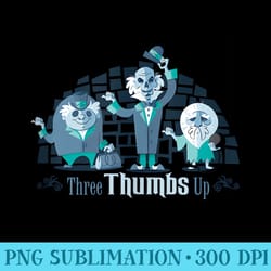 the haunted mansion three thumbs up hitchhiking ghosts - png download transparent background