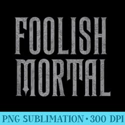 the haunted mansion foolish mortal patterned text logo - transparent png file download