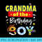 Grandma Of The Birthday Toy Familly Matching Story - PNG Clipart Download - Fashionable and Fearless