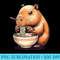 cute capybara eating ramen kawaii capybara animal - PNG Download Website - Create with Confidence