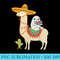 Sloth Riding Llama Mexican Fiessta Cinco De Mayo Tshirt - Transparent Shirt Clip Art - Perfect for Sublimation Art