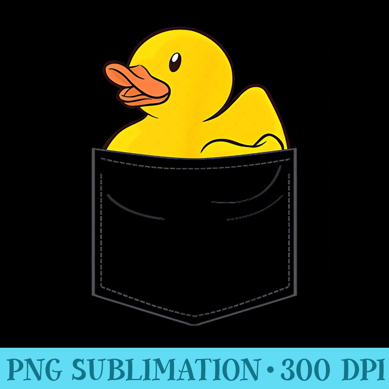 Rubber Duck in Pocket Rubber Duckie - Download PNG Files - Unleash Your Inner Rebellion
