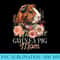 s Guinea Pig Mom Funny Cute Vintage Flowers Guinea Pig Lover - PNG Download Illustration - Stunning Sublimation Graphics