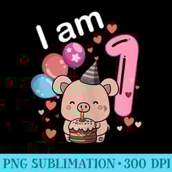 my 1st birthday pig lovers party 1 year old bday pig - png file download