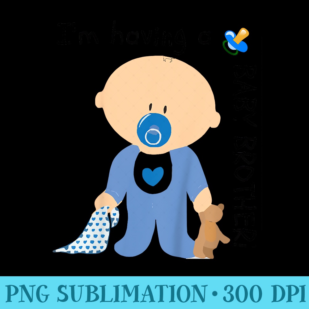 Baby Brother Sibling Pregnancy Gender Reveal Announcement - Shirt Vector Art - Bring Your Designs to Life