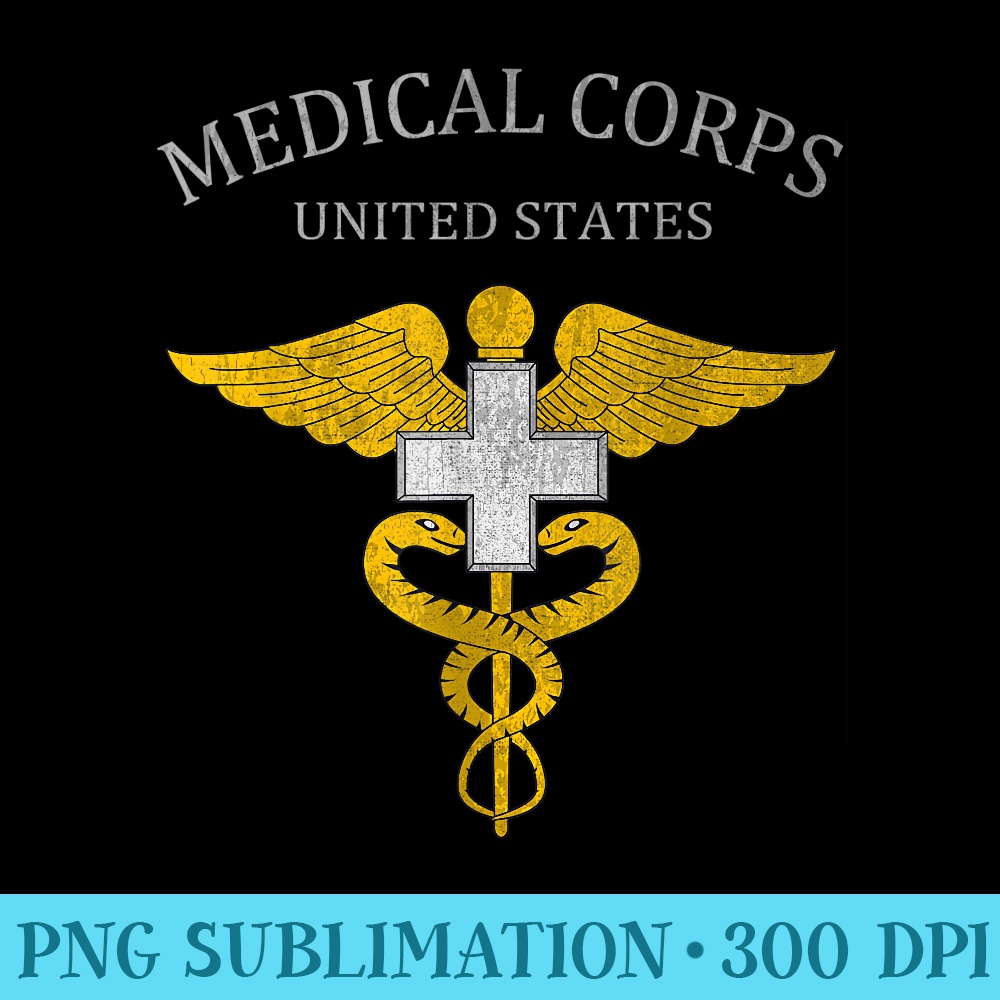 US Army Medical Service Regiment US Medical Corps - PNG Image Download - Transform Your Sublimation Creations