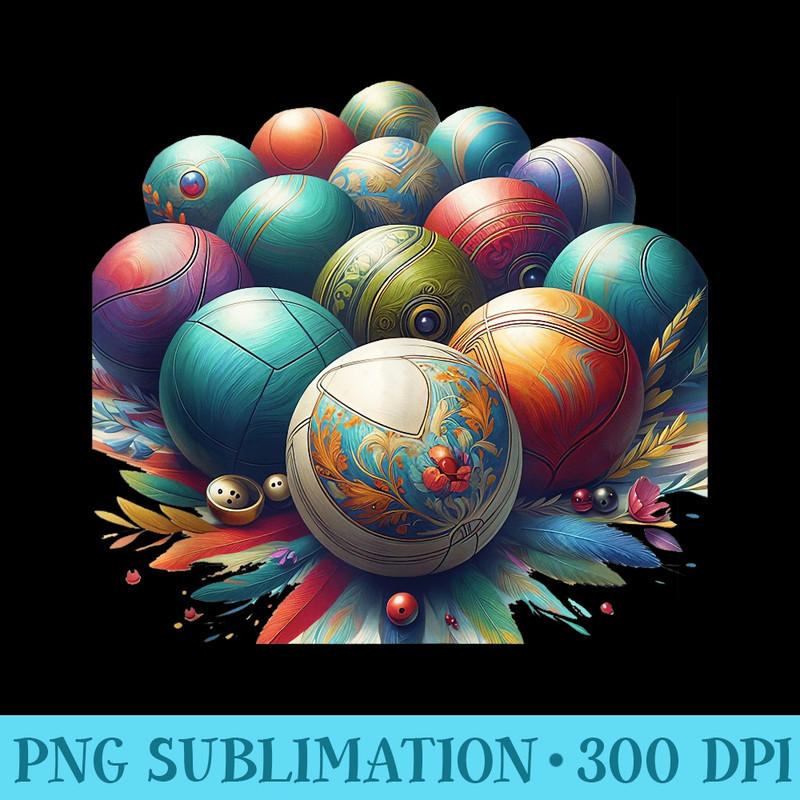 Colorful Boule Ball Boule Player Petanque - PNG Clipart Download - Unlock Vibrant Sublimation Designs