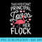 s This Assistant Principal Loves Her Flock Flamingo Teacher - PNG Art Files - Instant Access To Downloadable Files