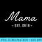 Mama Est 2019 Pregnancy Announcement - Shirt Design PNG - Enhance Your Apparel with Stunning Detail