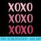 Xoxo Pink Letters Stylish Bold Sweetheart - Unique PNG Artwork - Unique And Exclusive Designs