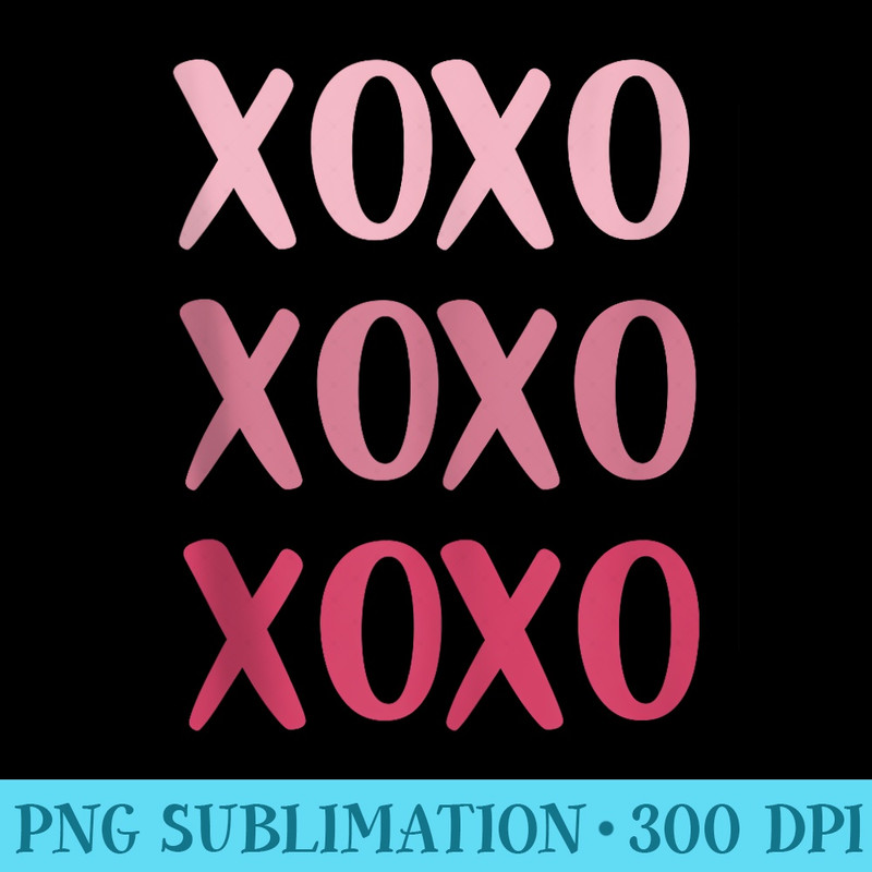 Xoxo Pink Letters Stylish Bold Sweetheart - Unique PNG Artwork - Unique And Exclusive Designs