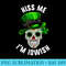 St Patricks Day Kiss Me Im Iowish Sugar Skull Day Of Dead - PNG Download Clipart - Perfect for Creative Projects