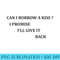 Aesthetic Can I Borrow A Kiss Im Promise Ill Give It Back - Transparent PNG Download - Spice Up Your Sublimation Projects