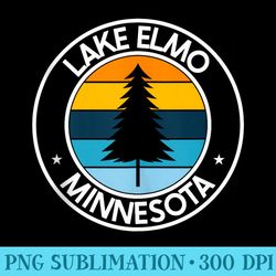 lake elmo minnesota mn usa city pride retro sunset - png download