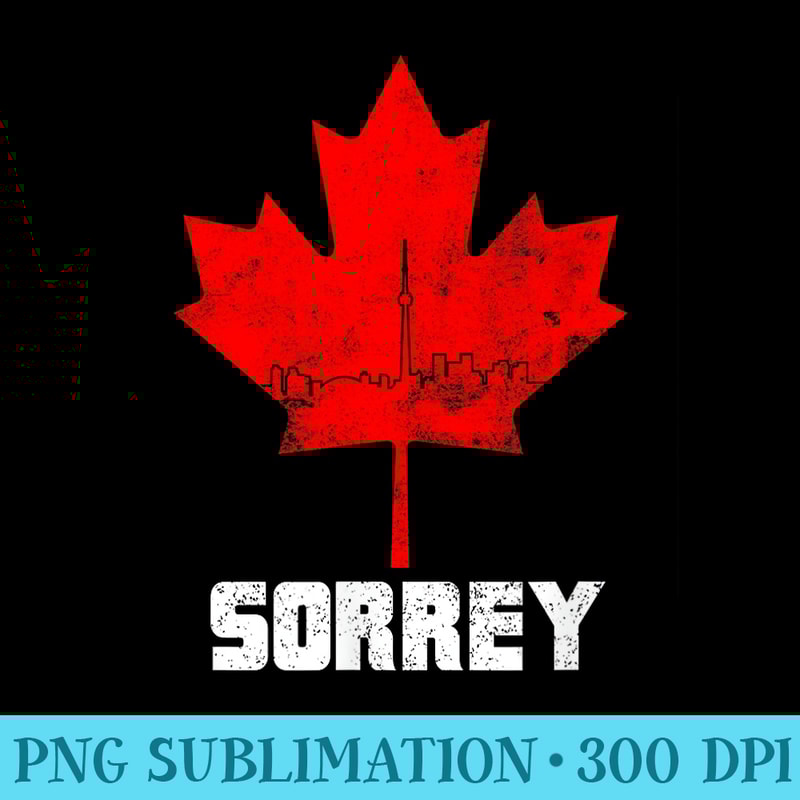 Happy Canada Day Sorrey Canada Canadian Maple Leaf Sorry - PNG Graphics Download - Unleash Your Creativity
