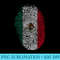 Mexican Flag Fingerprint Patriotic Mexico - Shirt Vector Illustration - Vibrant and Eye-Catching Typography