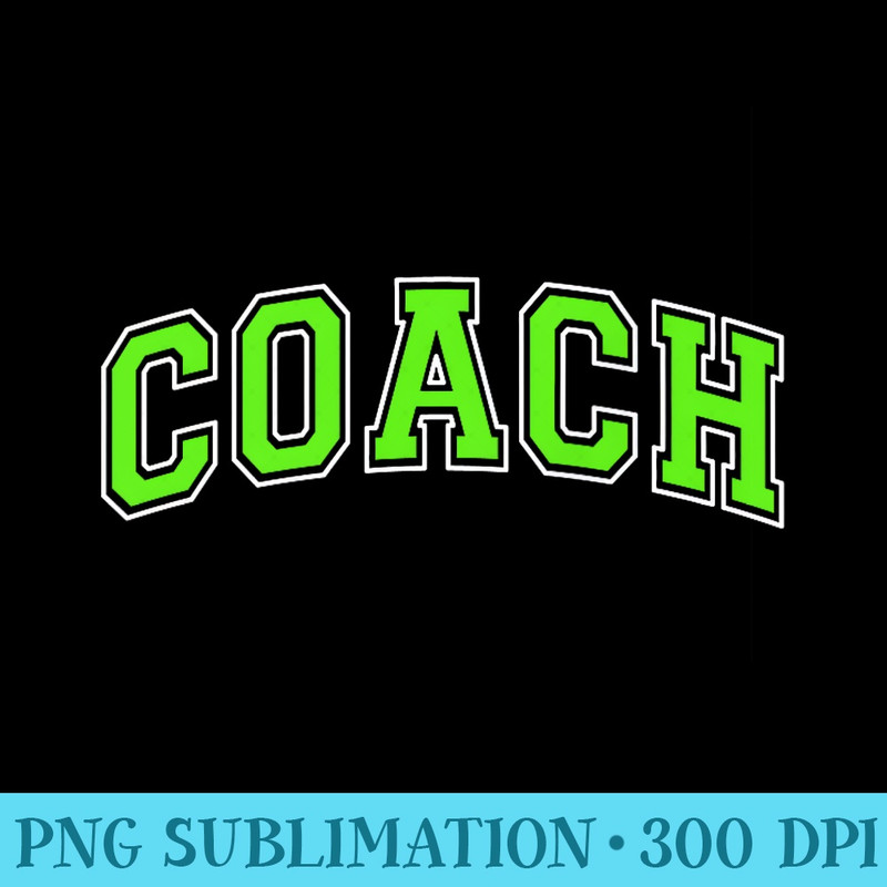 Coach Sports Trainer Vintage Lime Green White on the back - Unique Sublimation patterns - Instantly Transform Your Sublimation Projects