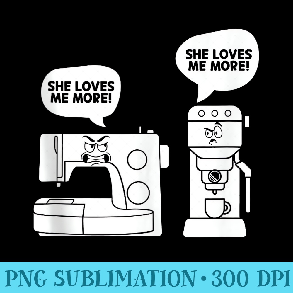 Sewing machine coffee maker Funny Sewing - PNG Picture Gallery Download - Perfect for Creative Projects