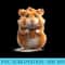 Funny Cute Hamster Drink Coffee For Hamster Lover - PNG File Download - Eco Friendly And Sustainable Digital Products