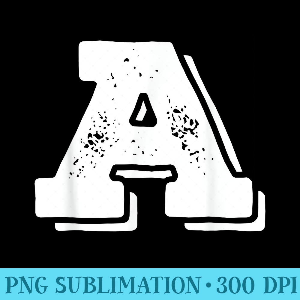 Letter A Capital Alphabet College Varsity Monogram Club - PNG Picture Download - Unlock Vibrant Sublimation Designs