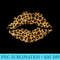 Cool Lips Kiss Me Leopard Print - Free Transparent PNG Download - Vibrant and Eye-Catching Typography
