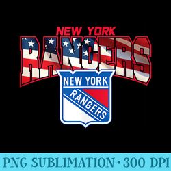 nhl new york rangers usa americana hockey team - png clipart download