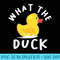 Funny Ducky Saying What The Duck Cute Rubber Duck Bird - PNG Graphics Download - Perfect for Personalization