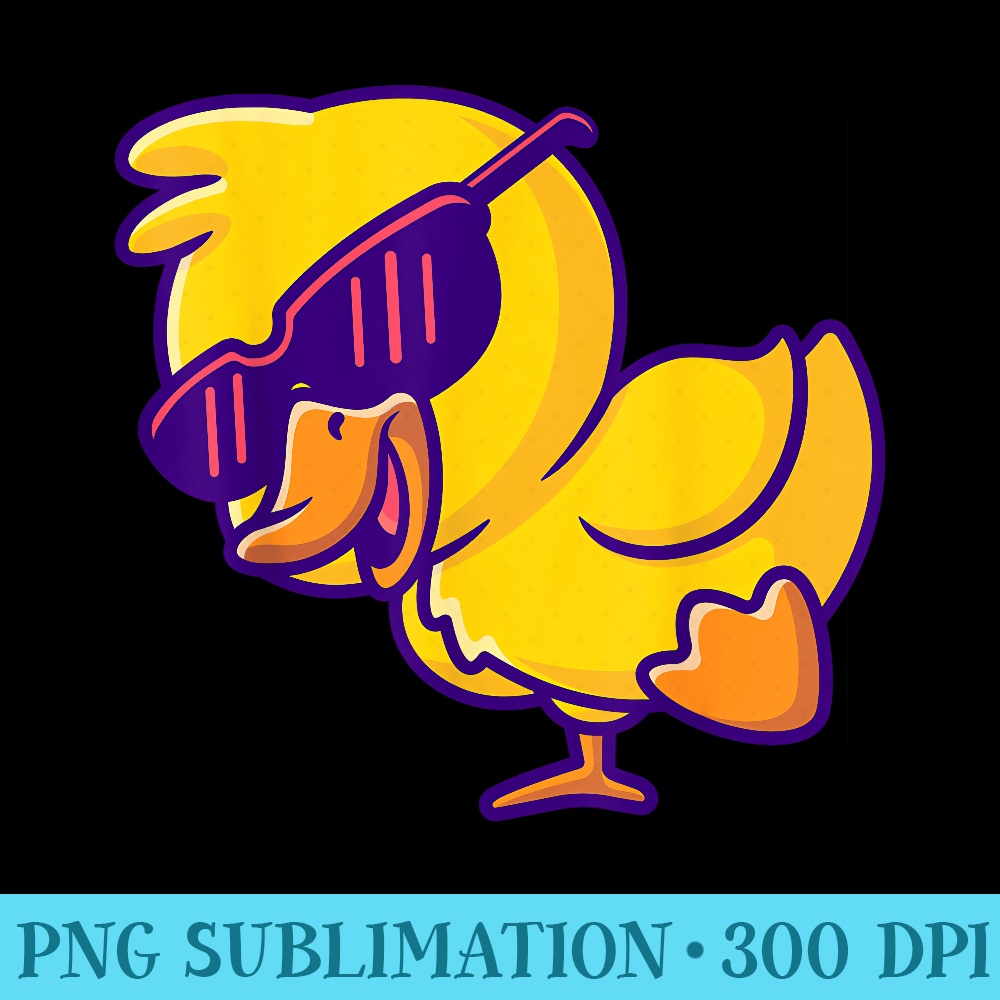 Sunglasses Cute Ducky Shower lovers baby toys Rubber Duck - Ready To Print PNG Designs - Perfect for Sublimation Mastery