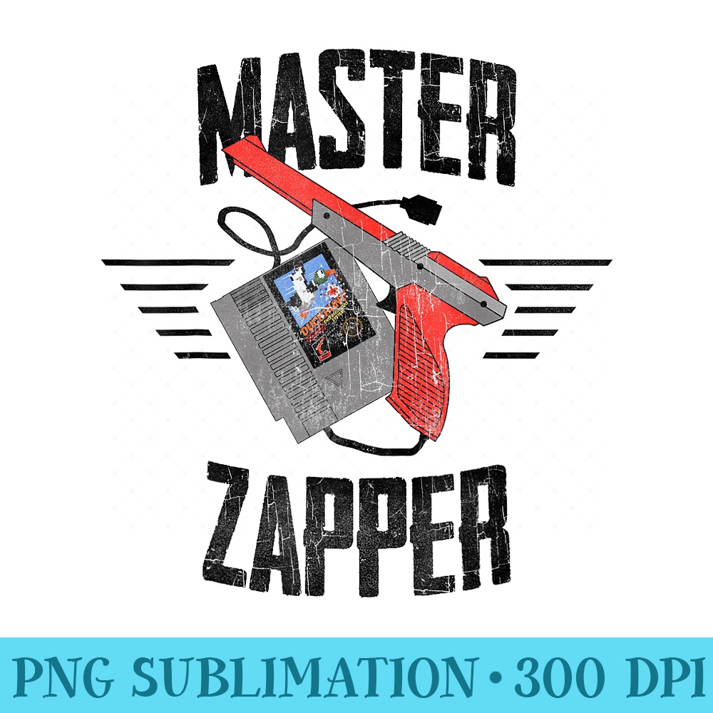 Nintendo Duck Hunt Master Zapper Vintage Graphic T - PNG File Download - Stunning Sublimation Graphics