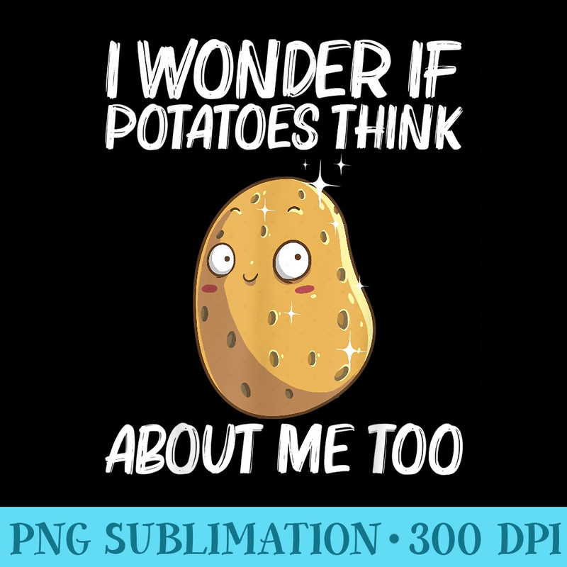 Cute Potato For Vegetable Baked Potato Lovers - High Quality PNG Files - Bold & Eye-catching
