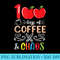 100 Days of Coffee and Chaos for Teacher - Download PNG Files - Add a Festive Touch to Every Day