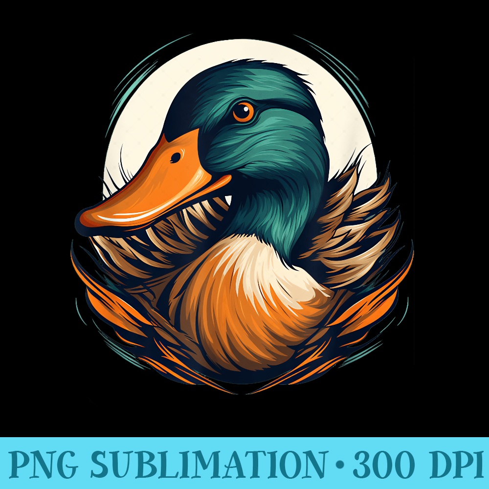 Cool Mallard Duck Face - PNG Download Graphic - Capture Imagination with Every Detail
