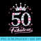 50 And Fabulous 1969 50Th Birthday  For Womens - Sublimation graphics PNG - Premium Quality PNG Artwork