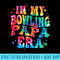 In my Bowling Papa Era Tie dye Funny Bowling Fathers day Premium - Sublimation PNG Designs - Eco Friendly And Sustainable Digital Products