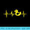 Quack Rubber Duck Heartbeat. Duckie ducky mom dad boy girl - PNG Download Database - Spice Up Your Sublimation Projects