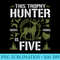 5 Year Old Hunting Birthday Party Duck Deer Hunter 5th - Mug Sublimation PNG - Capture Imagination with Every Detail