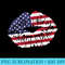 s Lips Kiss US American Flag Fourth 4th Of July Girls - PNG Download Source - Unlock Vibrant Sublimation Designs