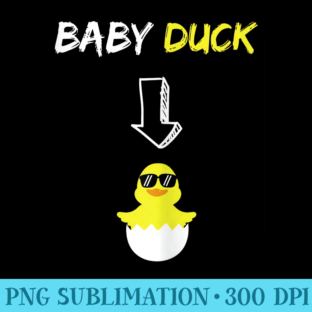 Baby Duck Funny Pregnancy Announcement - PNG Image Download - Unlock Vibrant Sublimation Designs