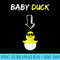 Baby Duck Funny Pregnancy Announcement - PNG Image Download - Unlock Vibrant Sublimation Designs
