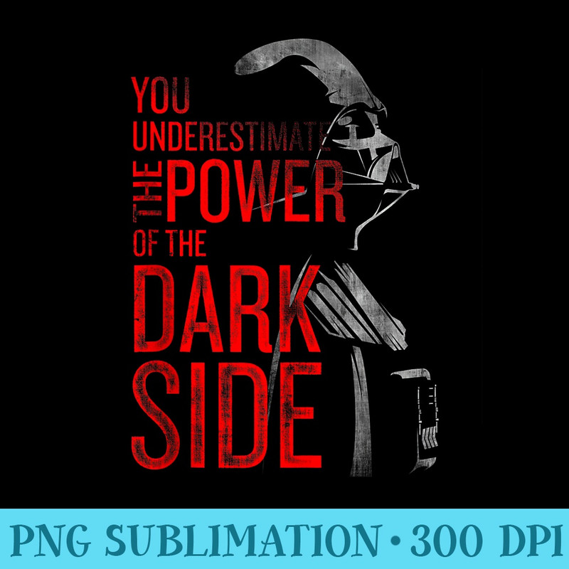 Star Wars Darth Vader You Underestimate The Power - PNG Clipart Download - Premium Quality PNG Artwork
