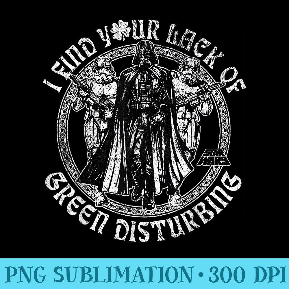 Star Wars Darth Vader Lack Green St. Patricks Day Disney - Download PNG Files - High Resolution And Print-Ready Designs