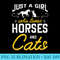 Just a girl who loves horses and cats for a Horse Cat Fan - PNG Download Icon - Revolutionize Your Designs