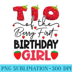tio of the berry first birthday girl strawberry - transparent png file download