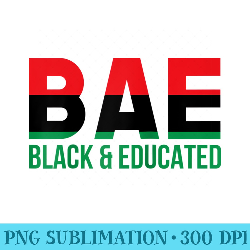 BAE Black Educated Afro Pride Pan African Flag Melanin Raglan Baseball - Digital PNG Downloads - Easy-To-Print And User-Friendly Designs